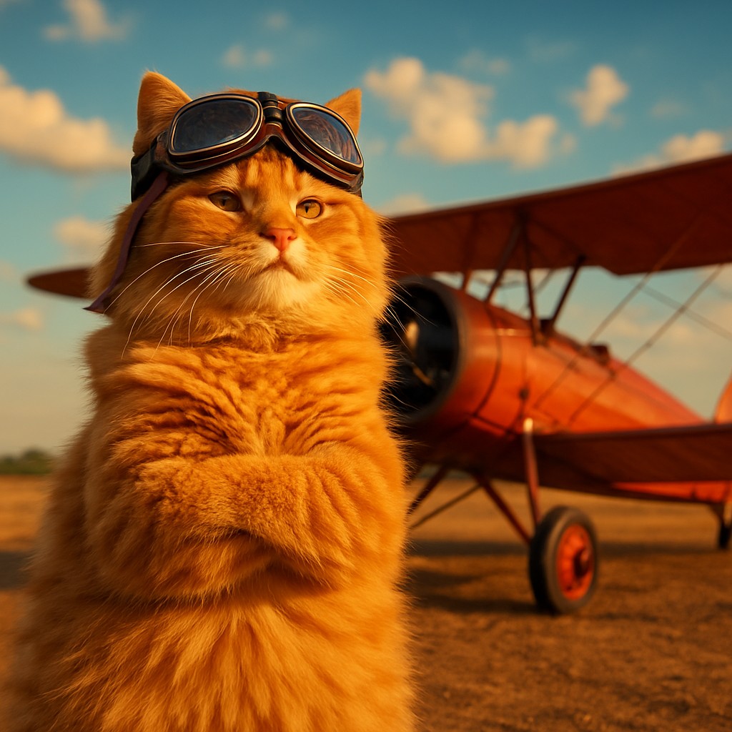 jay9 Aviator গেমটির প্রতীক হিসেবে লাল রঙের পুরোনো বিমানচিহ্নের পাশে একটি বাঘ-চালিত পাইলট দাঁড়িয়ে আছে